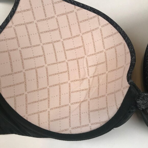 Victoria's Secret 34DD Perfect Shape Black Bra Lined Underwire Adjustable Straps - Picture 5 of 10